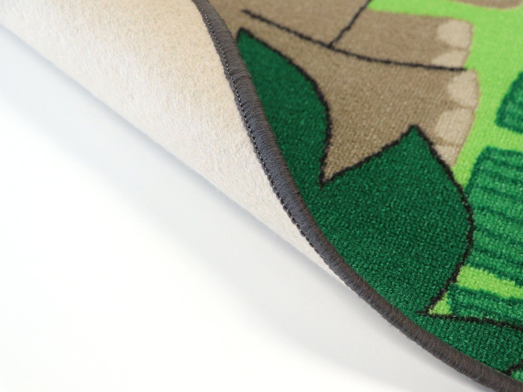Primaflor-Ideen in Textil Kinderteppich JUNGLE, Made in Belgium, rechteckig, Höhe: 5 mm, Motiv Dschungel Tiere, Kinderzimmer