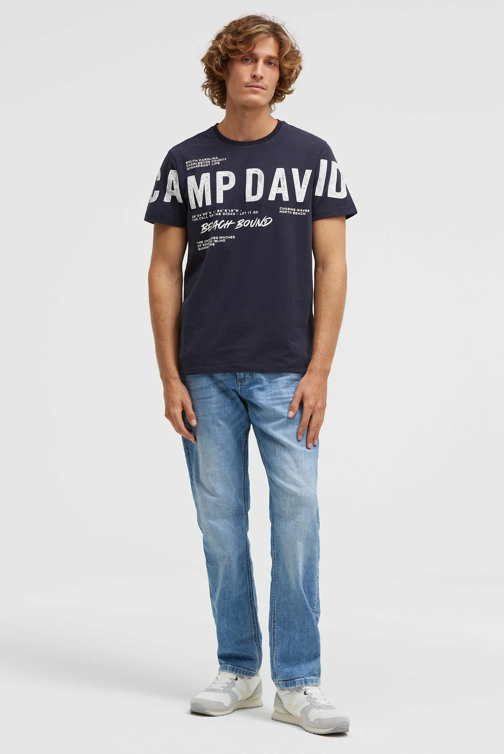 CAMP DAVID Rundhalsshirt mit Baumwolle