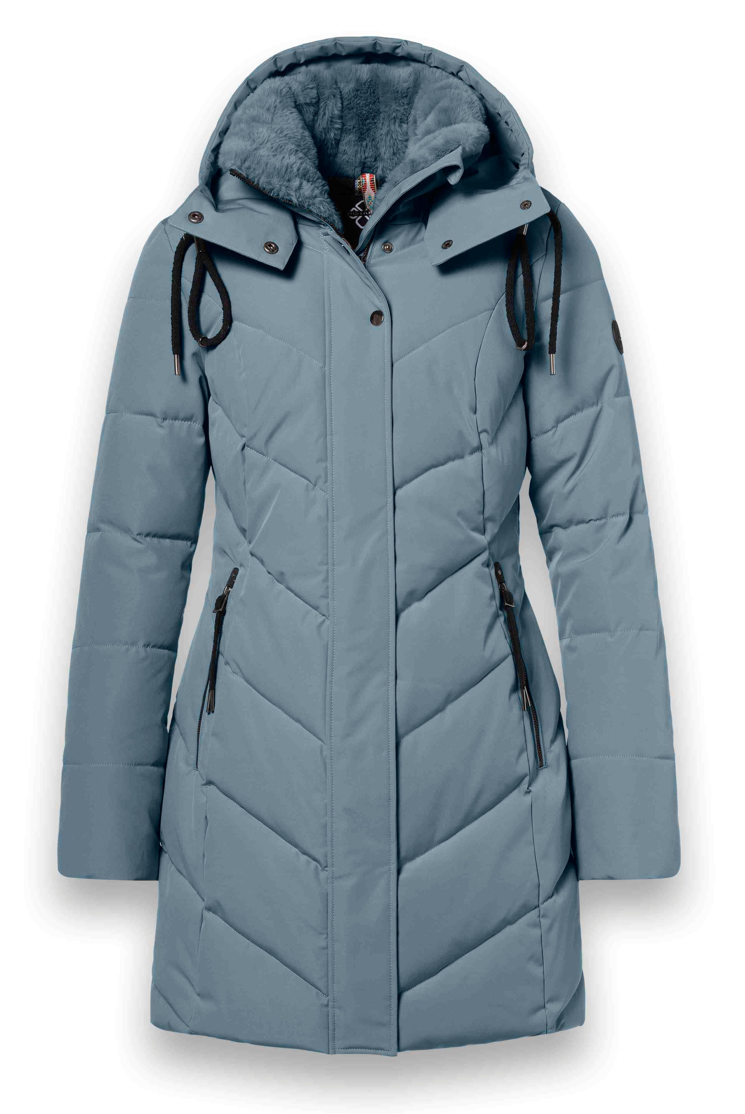 District Wintermantel Zodiac (mit Kapuze, warm, wasserabweisend) mineralbla günstig online kaufen