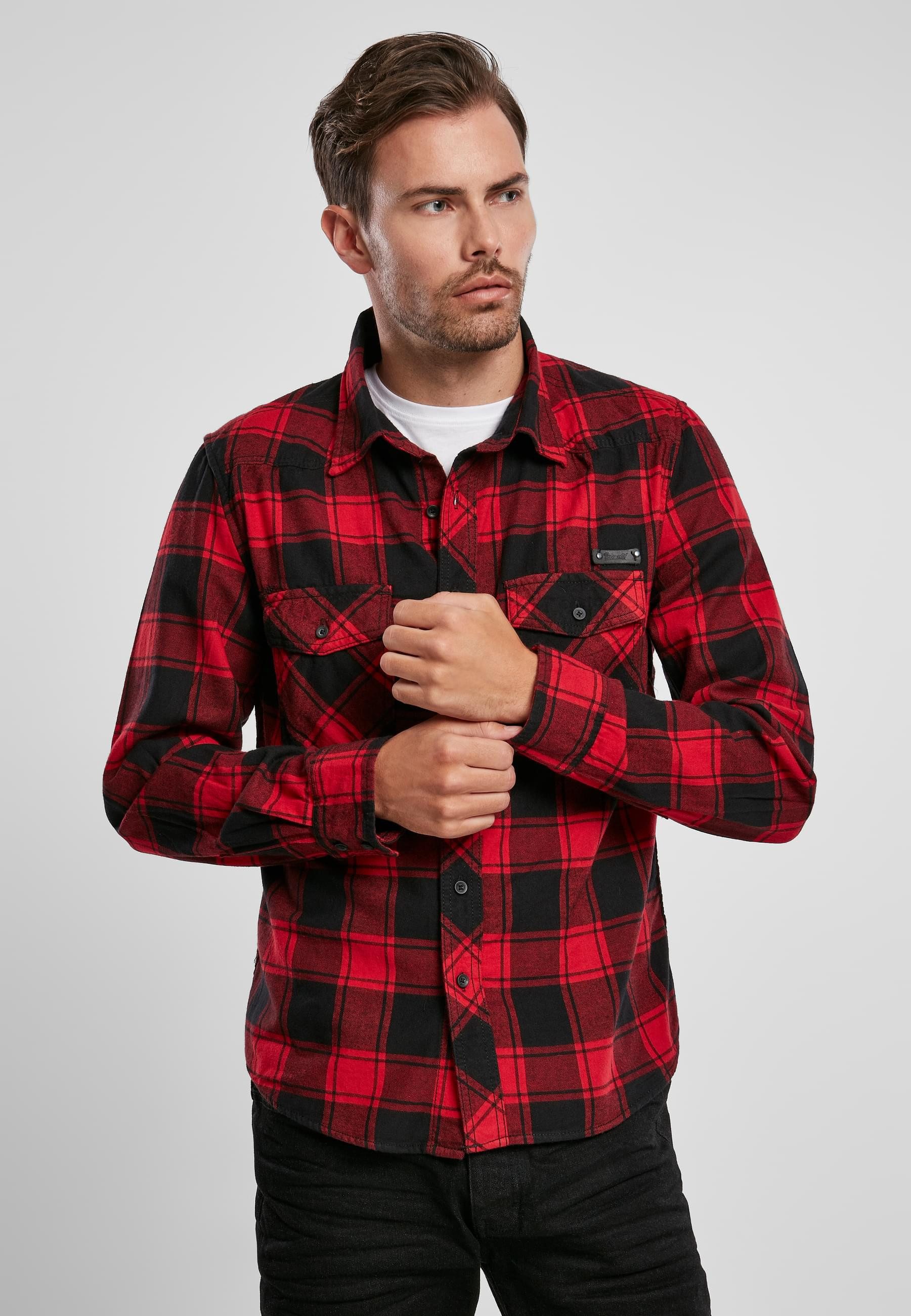 Langarmhemd Brandit Herren Checked Shirt