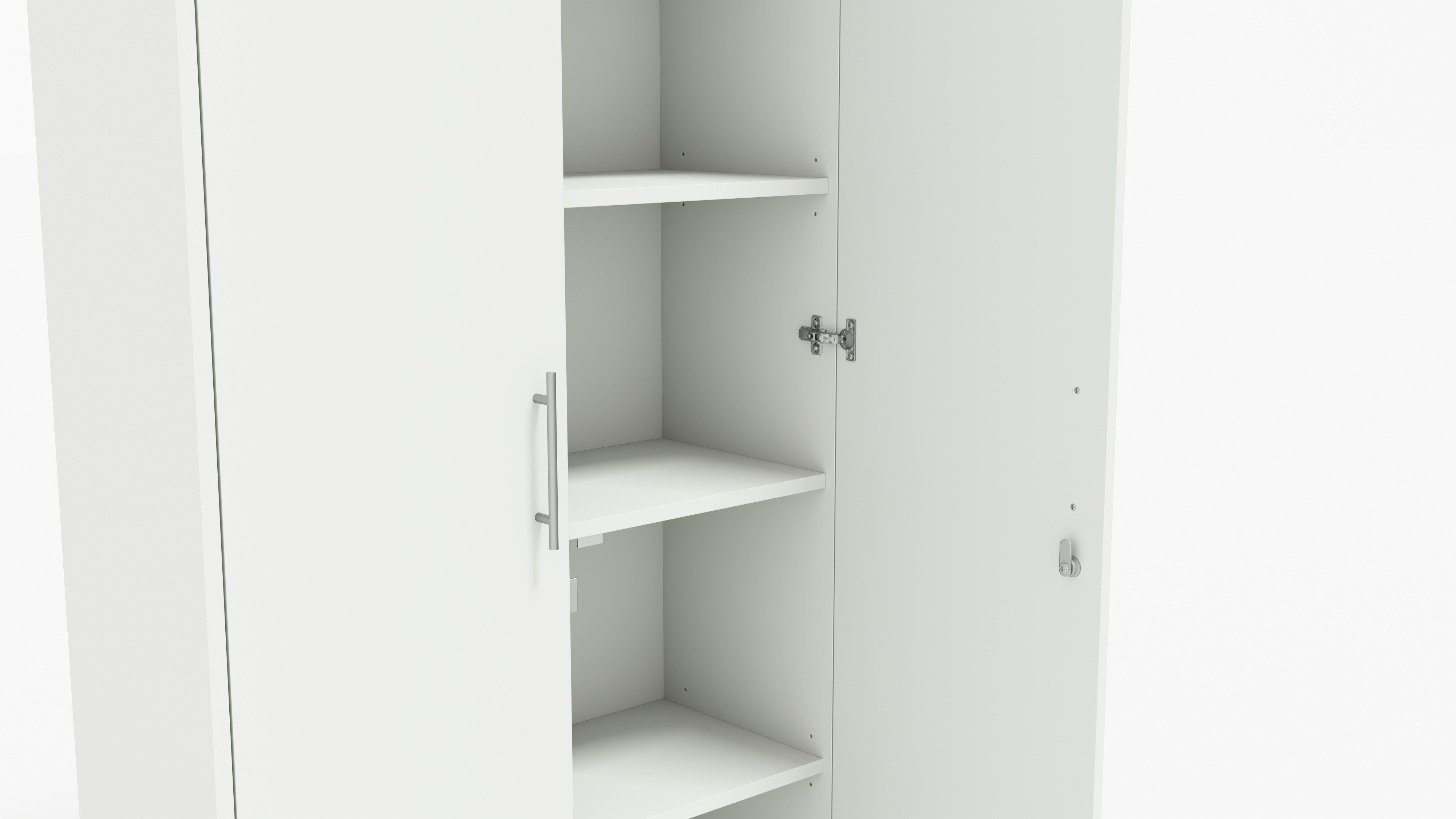 BMG Möbel Aktenschrank Büromöbel Office Edition 10 (Aktenschrank Regal Set, besteht aus 2x Aktenschrank und 1x Regal) mit viel Stauraum, abschließbar – Bild 5 von 5