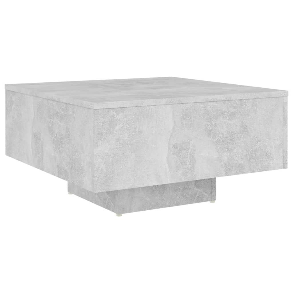 furnicato Couchtisch Betongrau 60x60x31,5 cm Holzwerkstoff günstig online kaufen