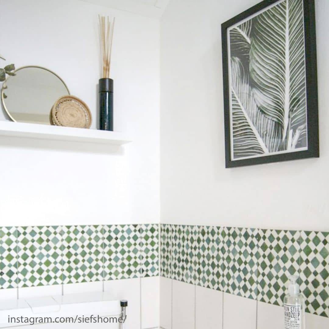K&L Wall Klebefliese Sticker Fliesenaufkleber Kachel selbstklebend 12Stk Art Mosaik Grüne