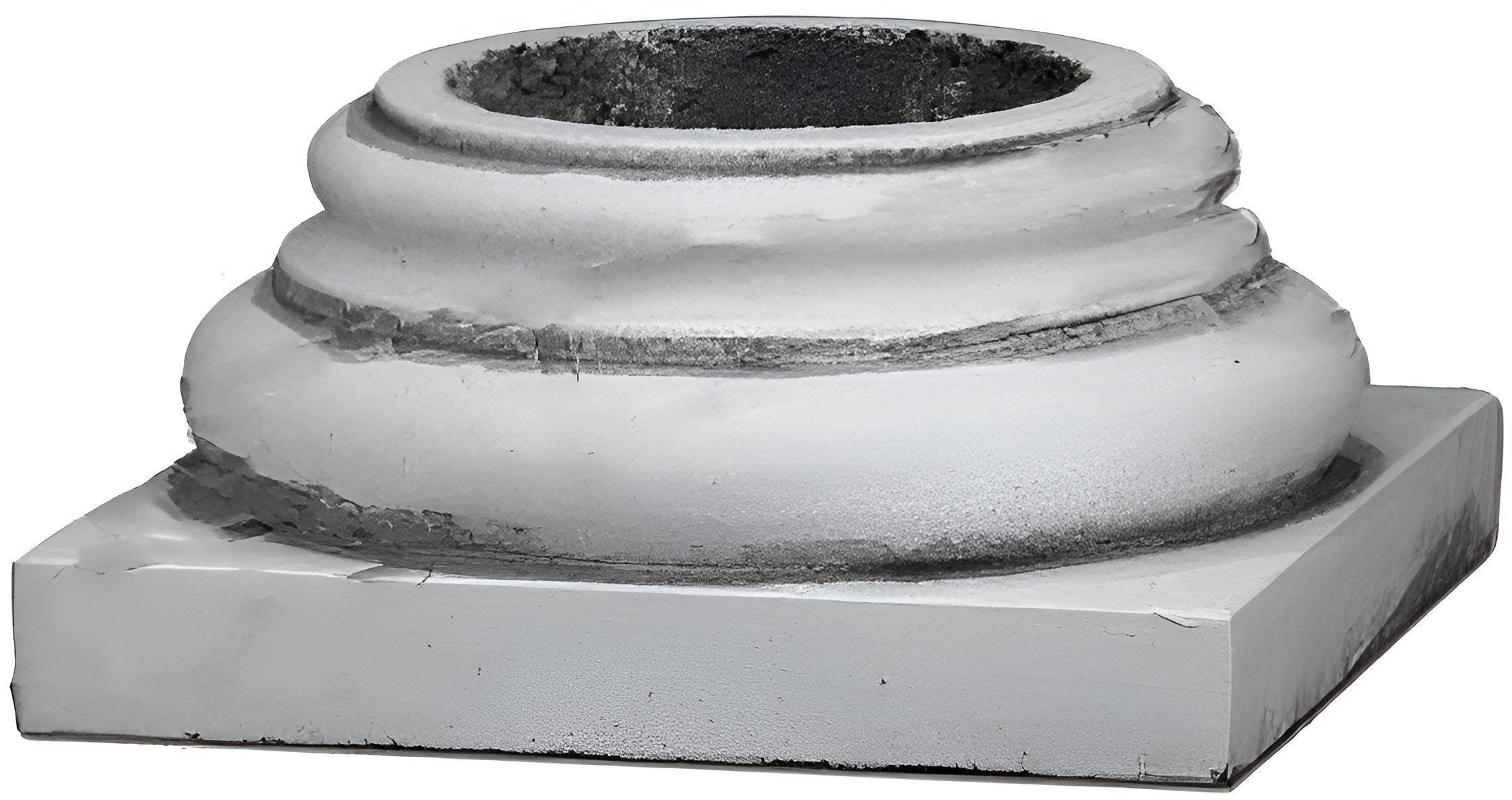 JVmoebel Dekosäule Sockel für Säulen im Garten Weiß Terrasse Figuren Abstellen, Made in Europa