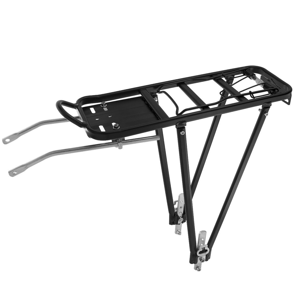 MidGard Fahrrad-Gepäckträger für hinten MTB Heckträger E-Bike Träger belastbar bis max 25 kg, mit Rücklichthalterung, verstellbar für 26 - 28 Zoll Fahrräder