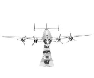 Brillibrum Modellflugzeug Lockheed Constellation aus Metall Holz Flugzeug Modellbau Modellflugzeug mit Standfuß Standmodell