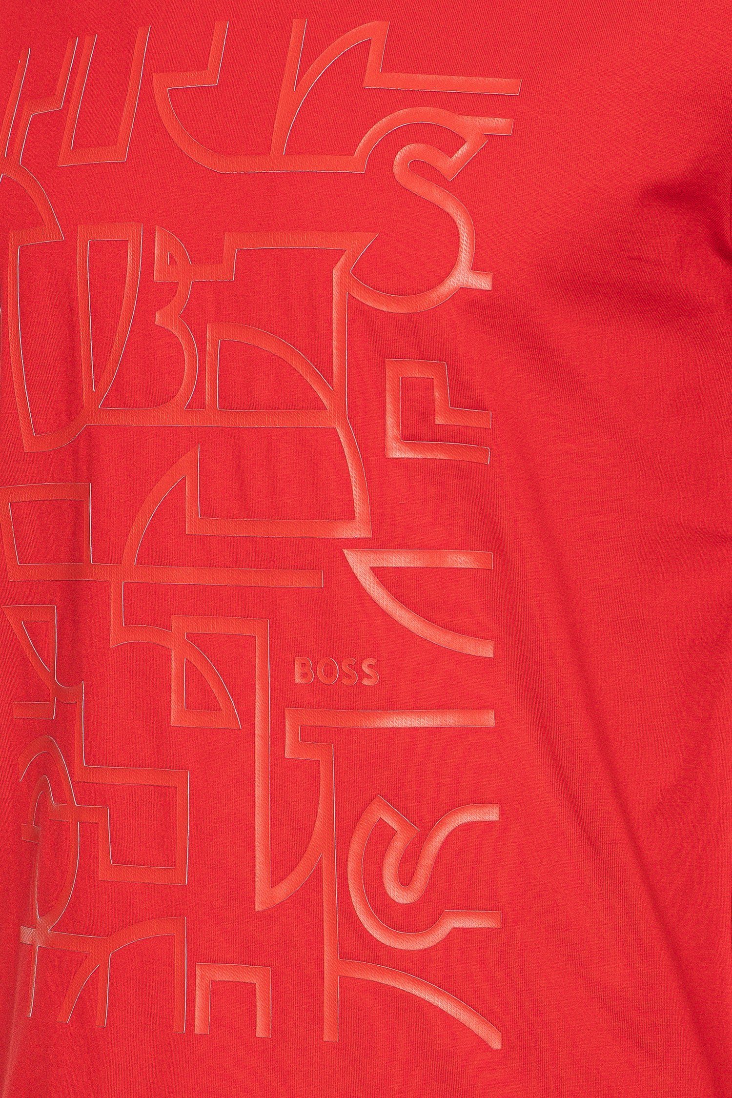 BOSS Print mit (1-tlg) GREEN T-Shirt