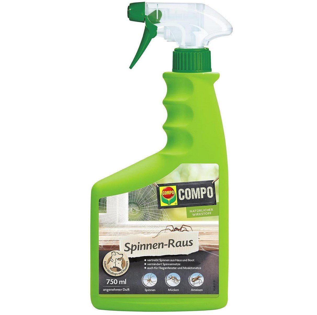 Compo Pflanzendünger COMPO Spinnen-Raus, Vergrämungsmittel / Repellent zum Vertreiben von S
