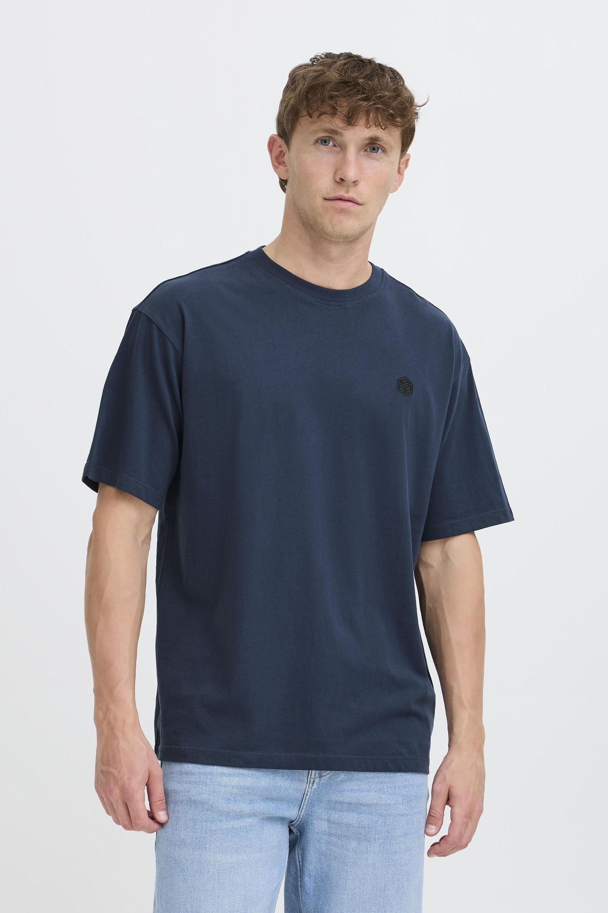 Blend Rundhalsshirt BHBamo Basic T-Shirt mit Rundhalsausschnitt günstig online kaufen