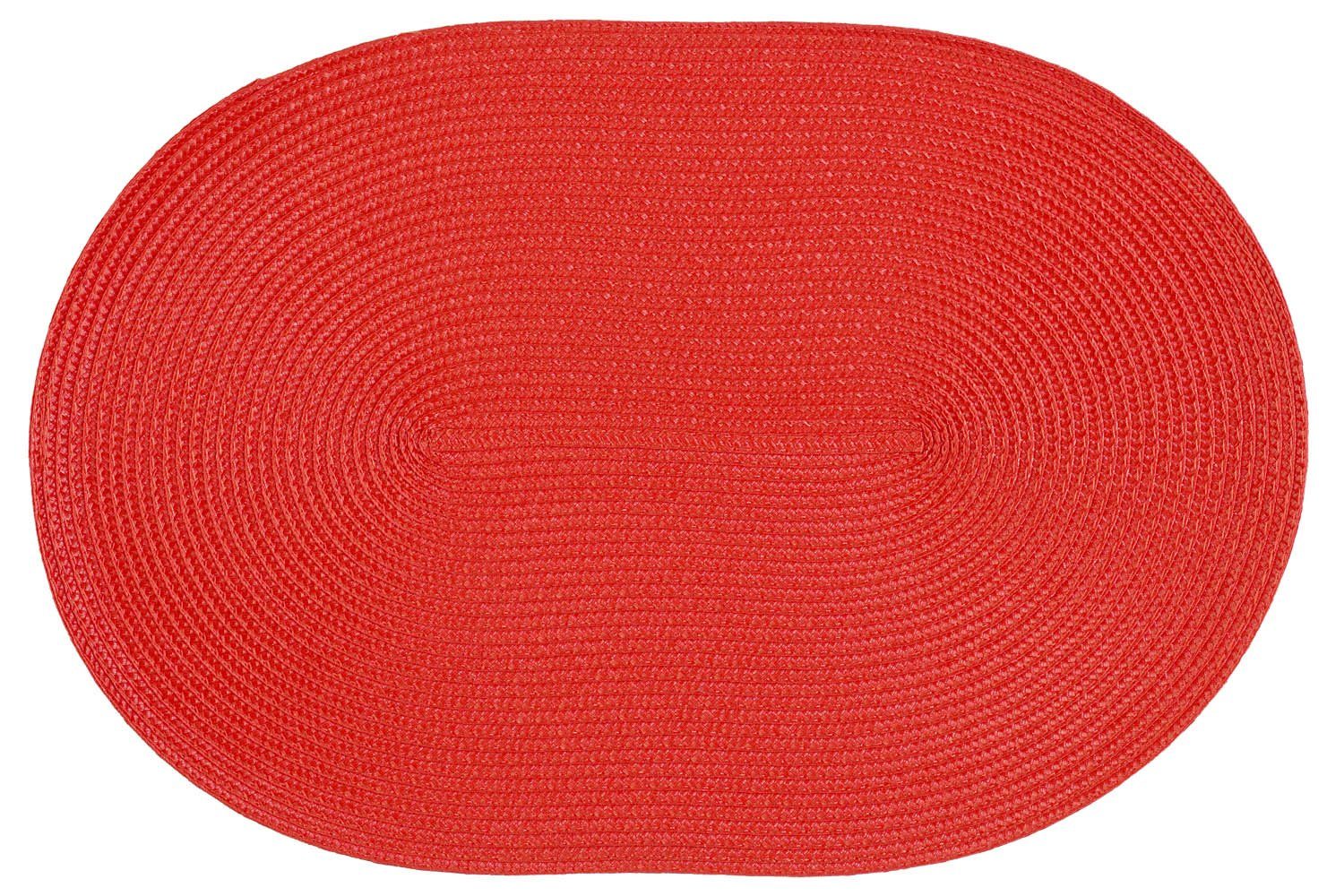 Platzset Platzset oval ca. 45x30 cm Bast Optik Platzdeckchen Tischset geflochte