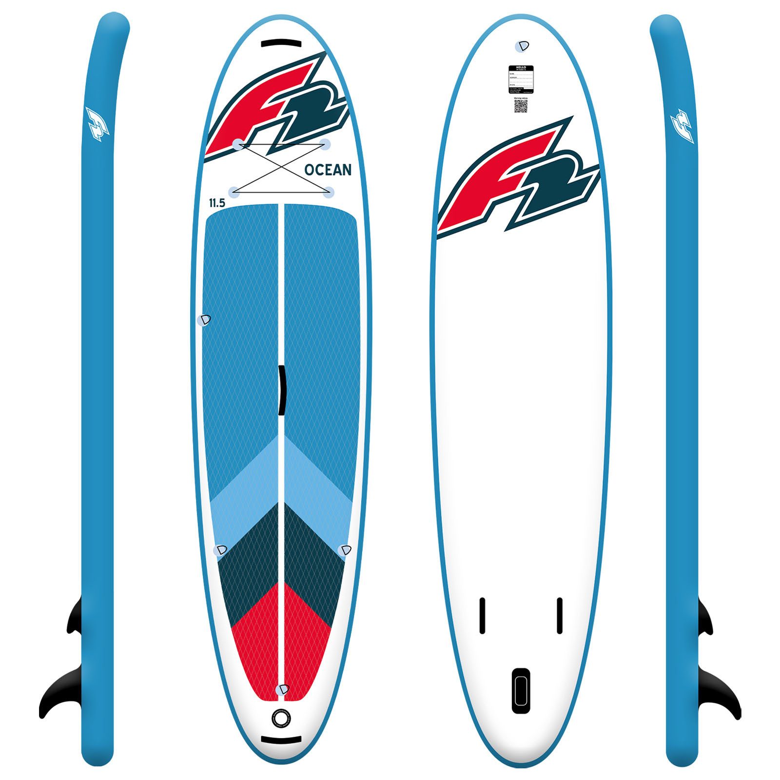F2 SUP-Board F2 Stand up Paddle Board OCEAN LTD SUP Board Only 10,5 Rot 2024/2025, Stand up paddle board