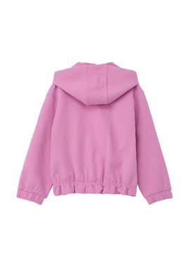 s.Oliver Sweatjacke Sweatjacke mit Paillettenapplikation Applikation