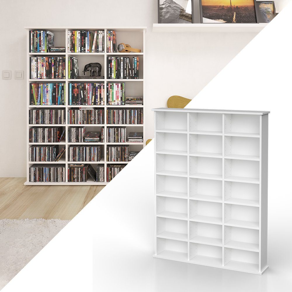 Vicco CD-Regal Jukebox, Weiß, 105 x günstig online kaufen