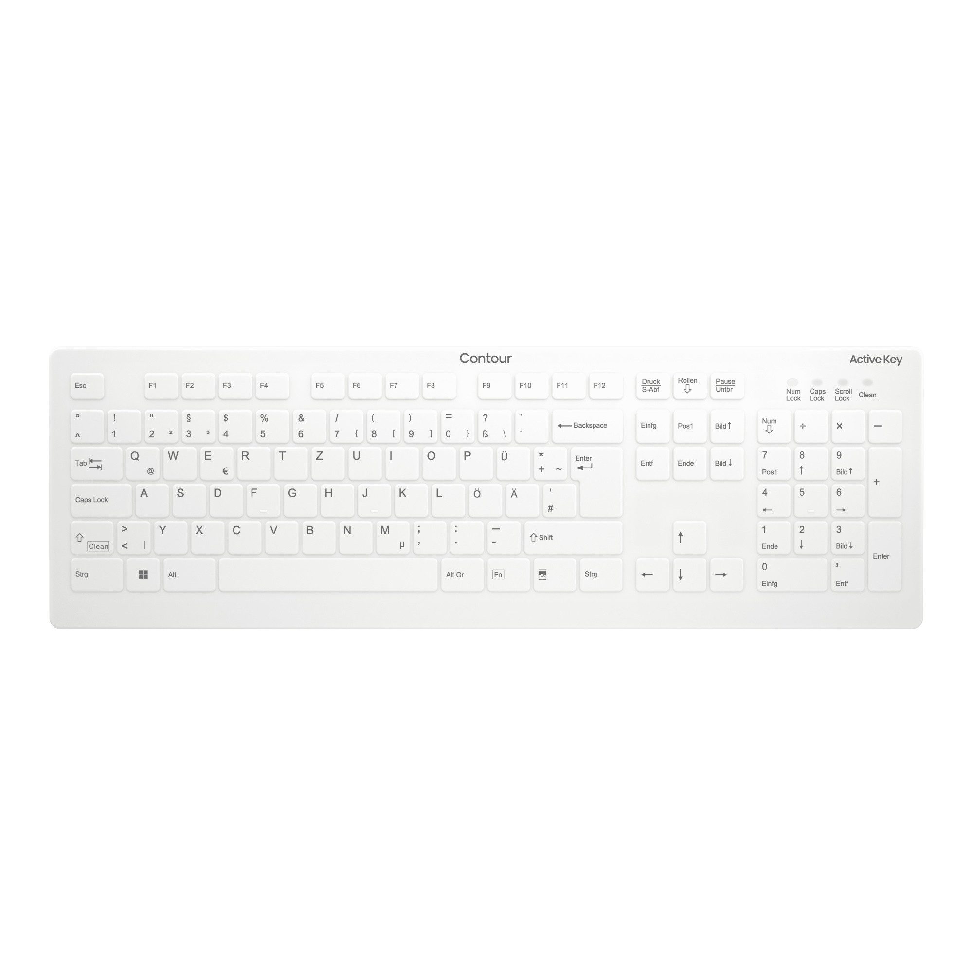 contour AK-C8112-FU1-W/DE USB-Tastatur