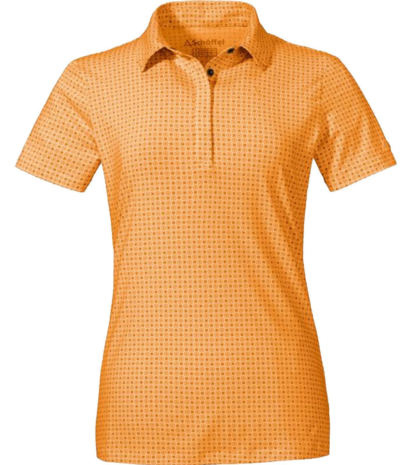 Schoeffel Rundhalsshirt »Schöffel Altenberg1 Polo-Shirt funktionelles Damen  Sommer-T-Shirt Freizeit-Shirt mit Allover-Print Orange« online kaufen | OTTO