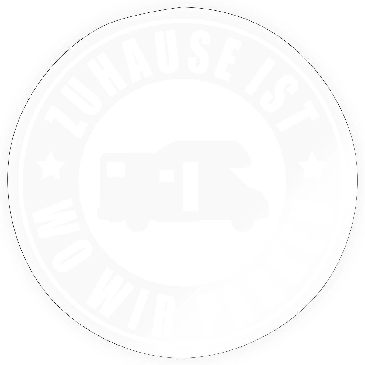 Spreadshirt Aufkleber Zuhause Ist Wo Wir Parken, Camping Sticker Aufkleber