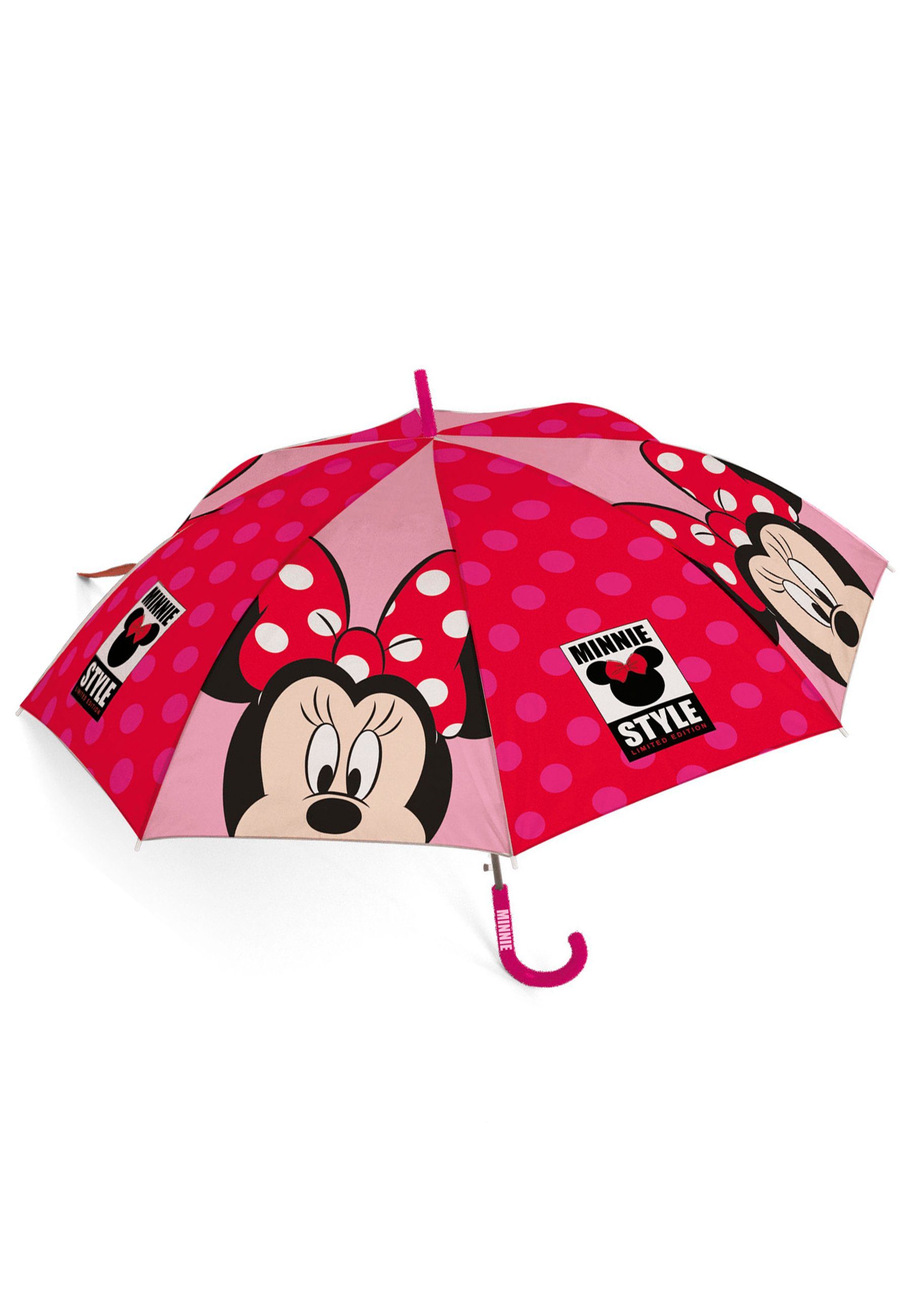 Disney Minnie Mouse Stockregenschirm Kinder Kuppelschirm Stock-Schirm  Regenschirm