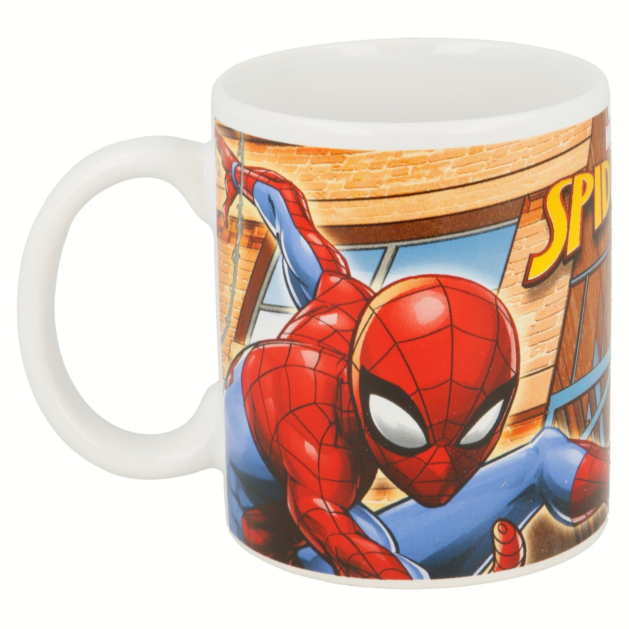 MARVEL Tasse Marvel Spiderman Teetasse Kaffeetasse Geschenkidee 330 ml, Keramik