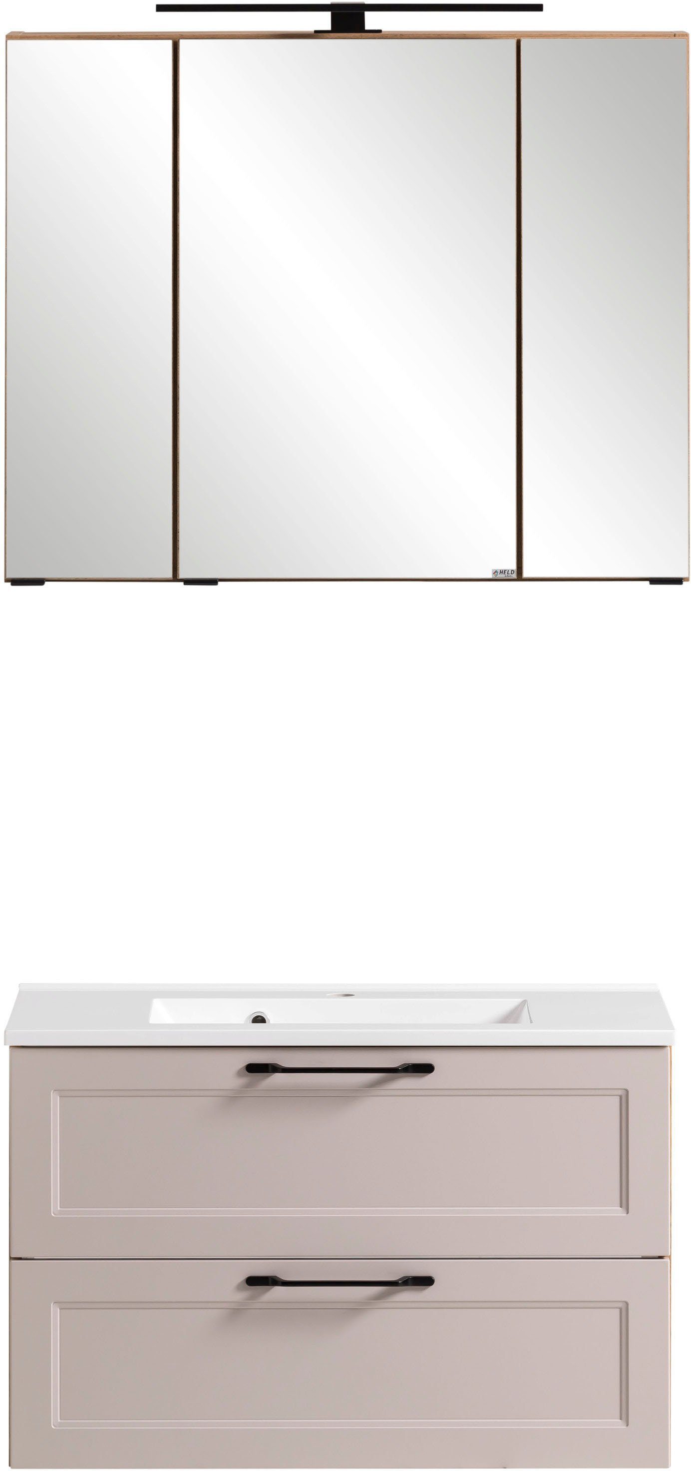 welltime Badmöbel-Set Lana, (Komplett-Set, 2-St), Badezimmer-Set, 2-teilig, günstig online kaufen