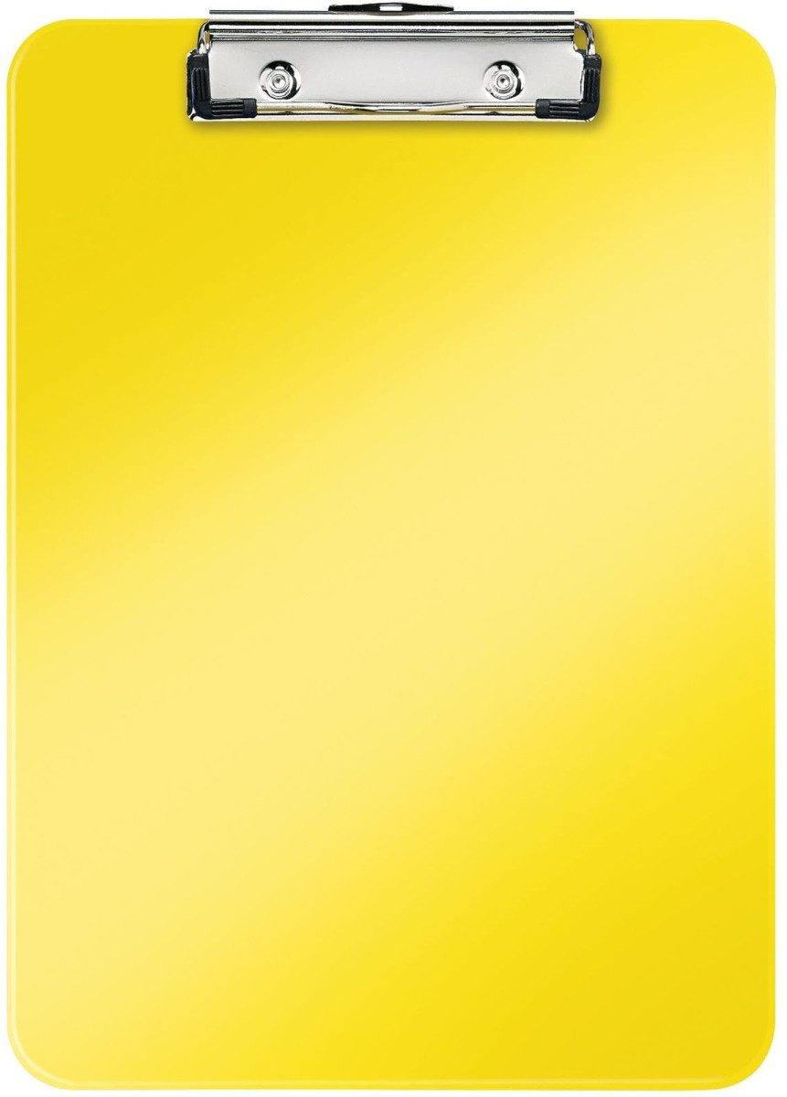 LEITZ Schreibmappe Klemmbrett Wow A4 Polystyrol gelb günstig online kaufen