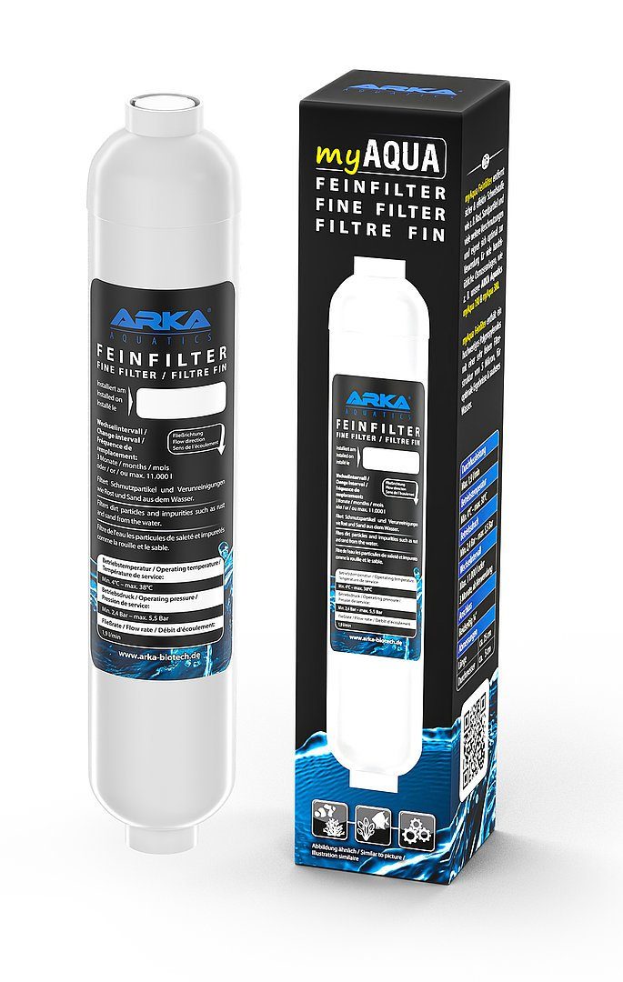 ARKA Biotechnologie GmbH Aquariumfilter ARKA Aquatics myAqua Ersatz Feinfilter 190/380 für Osmoseanlage