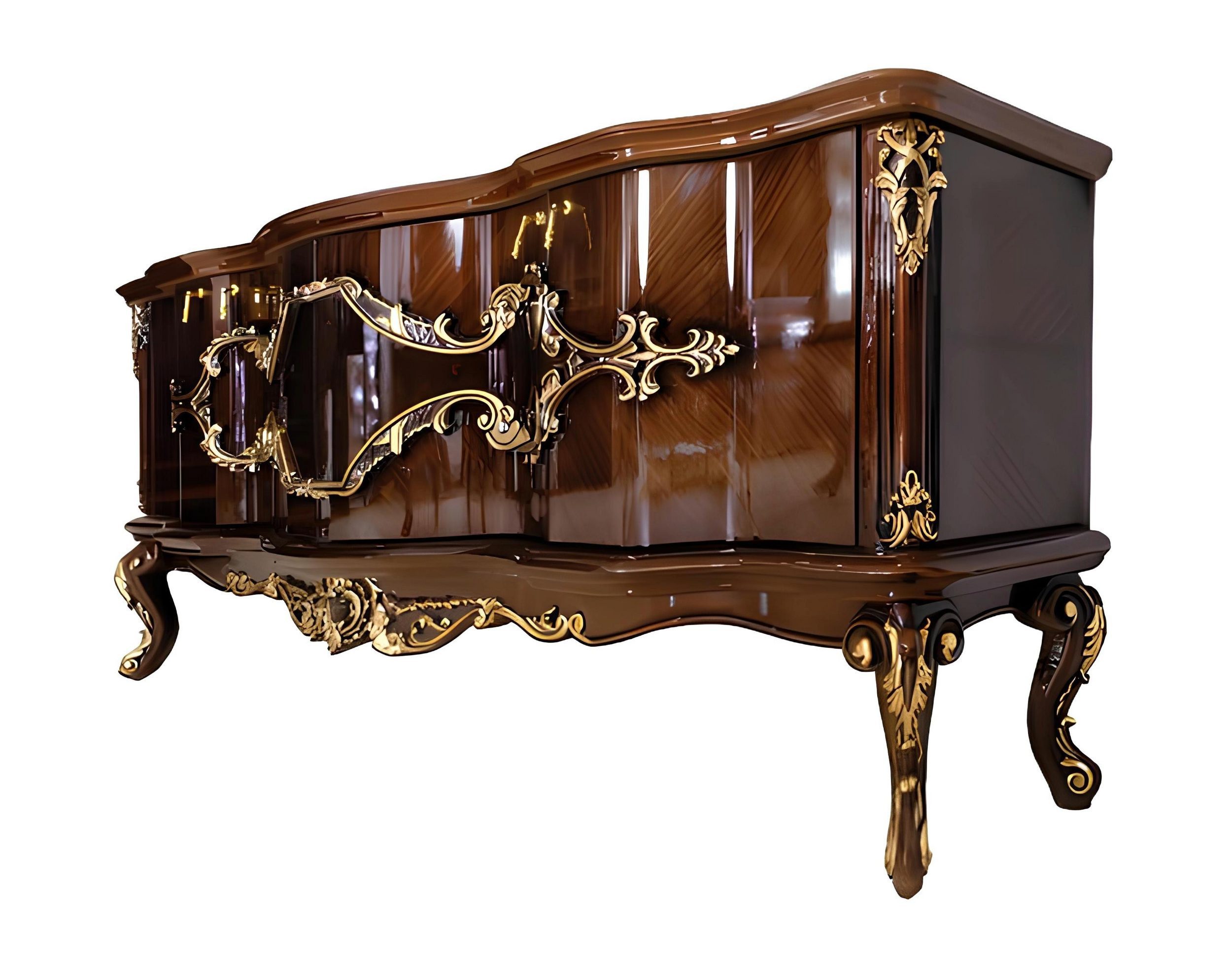 Xlmoebel Konsole Vielseitiger Wandtisch in Holzoptik für Flur und Wohnzimmer (1 St., Konsole), Hergestellt in Europa