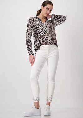 Monari Schlupfbluse mit Animalprint