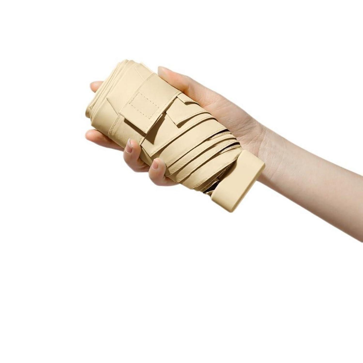 LuxusKollektion Taschenregenschirm Damen Regenschirm UV-Schutz Kompakt