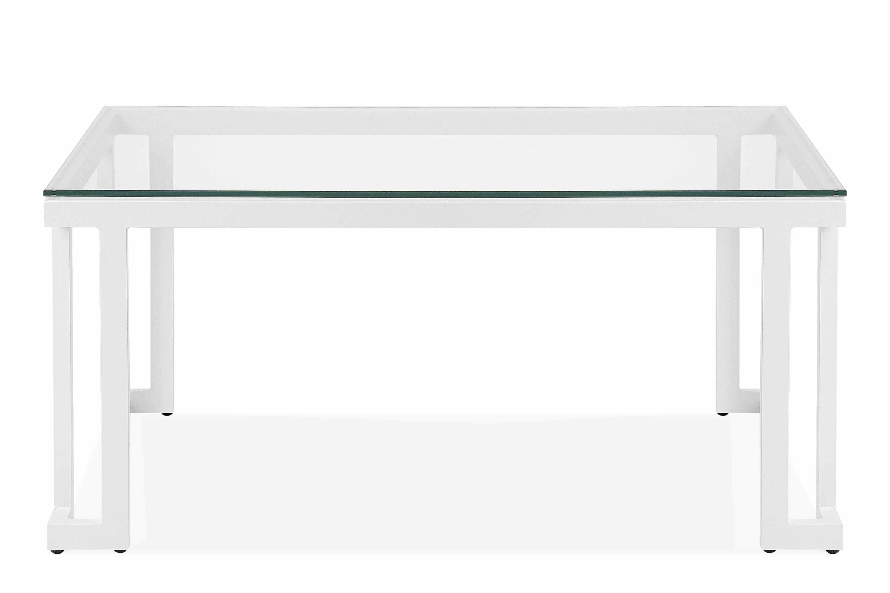 KONSIMO® Gartentisch TRIGLO Gartentisch, Gewicht: 25 kg, handgefertigt, hergestellt in der EU, Modern, gehärtetes Glas