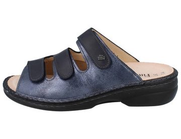 Finn Comfort Cisano blau Pantolette Wechselfußbett, Stretchanteil