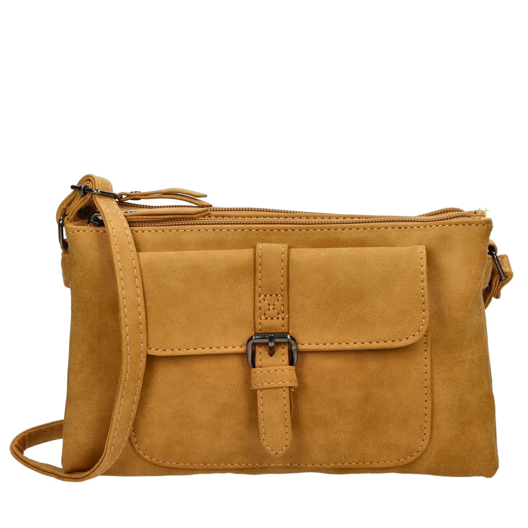 Christian Wippermann Umhängetasche Damen Tasche Schultertasche Umhängetasche Crossover Bag (1 tlg), Leder Optik Handtasche