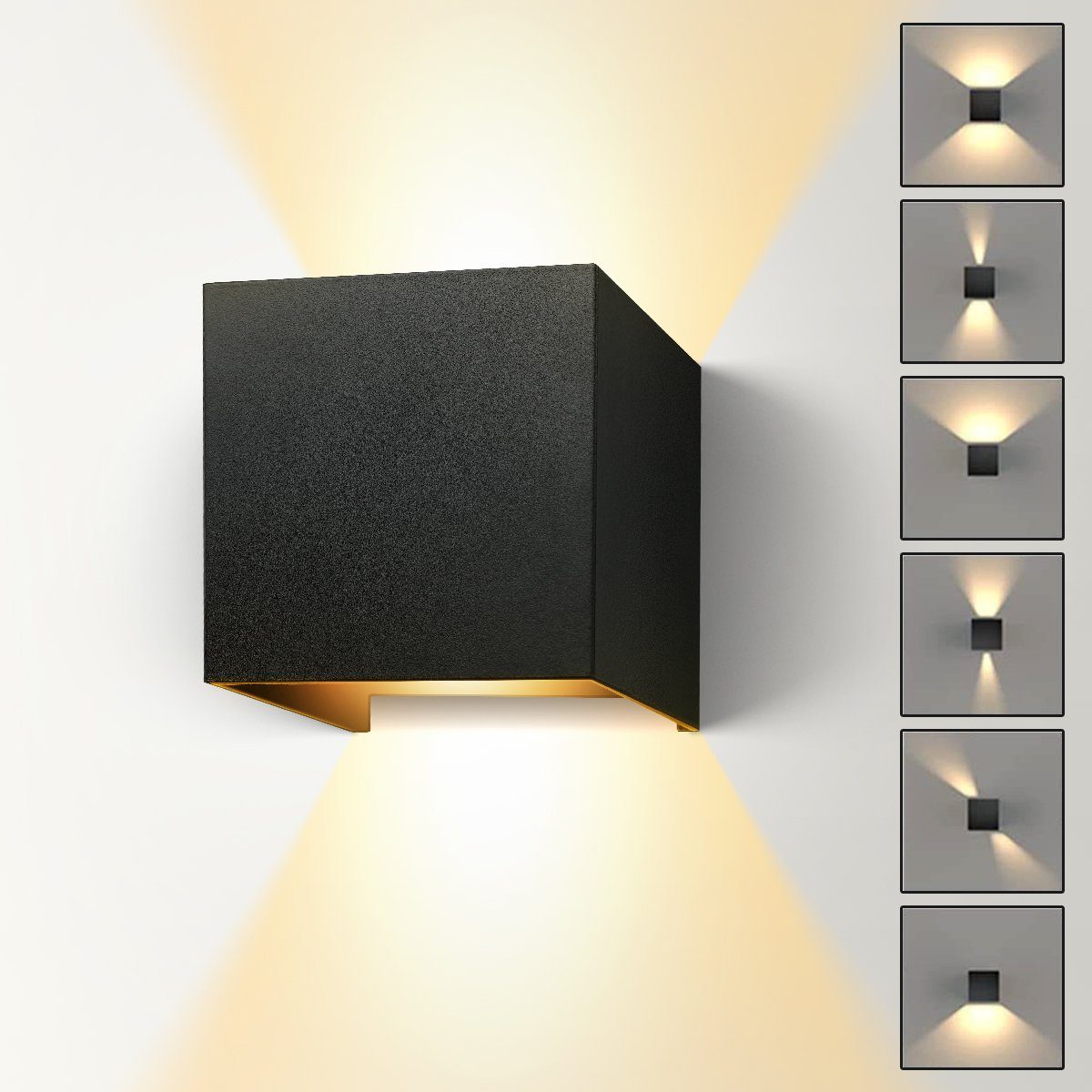 Simloveve LED Wandleuchte Innen/Außen, 12W LED günstig online kaufen