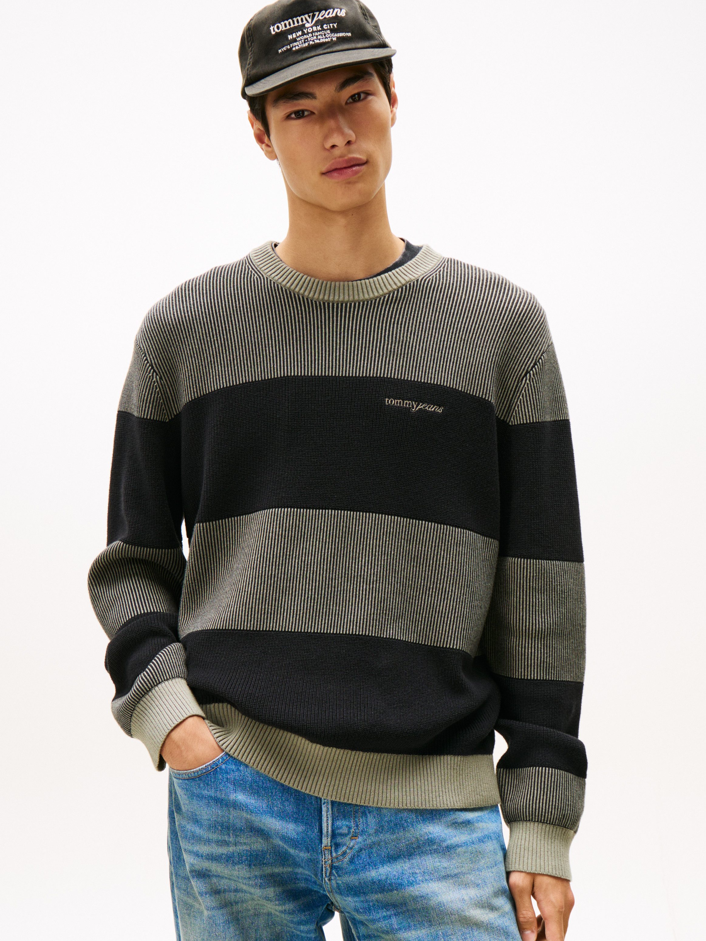 Tommy Jeans Sweatshirt SCRIPT SWEAT Regular fit mit Rundhalsausschnitt günstig online kaufen