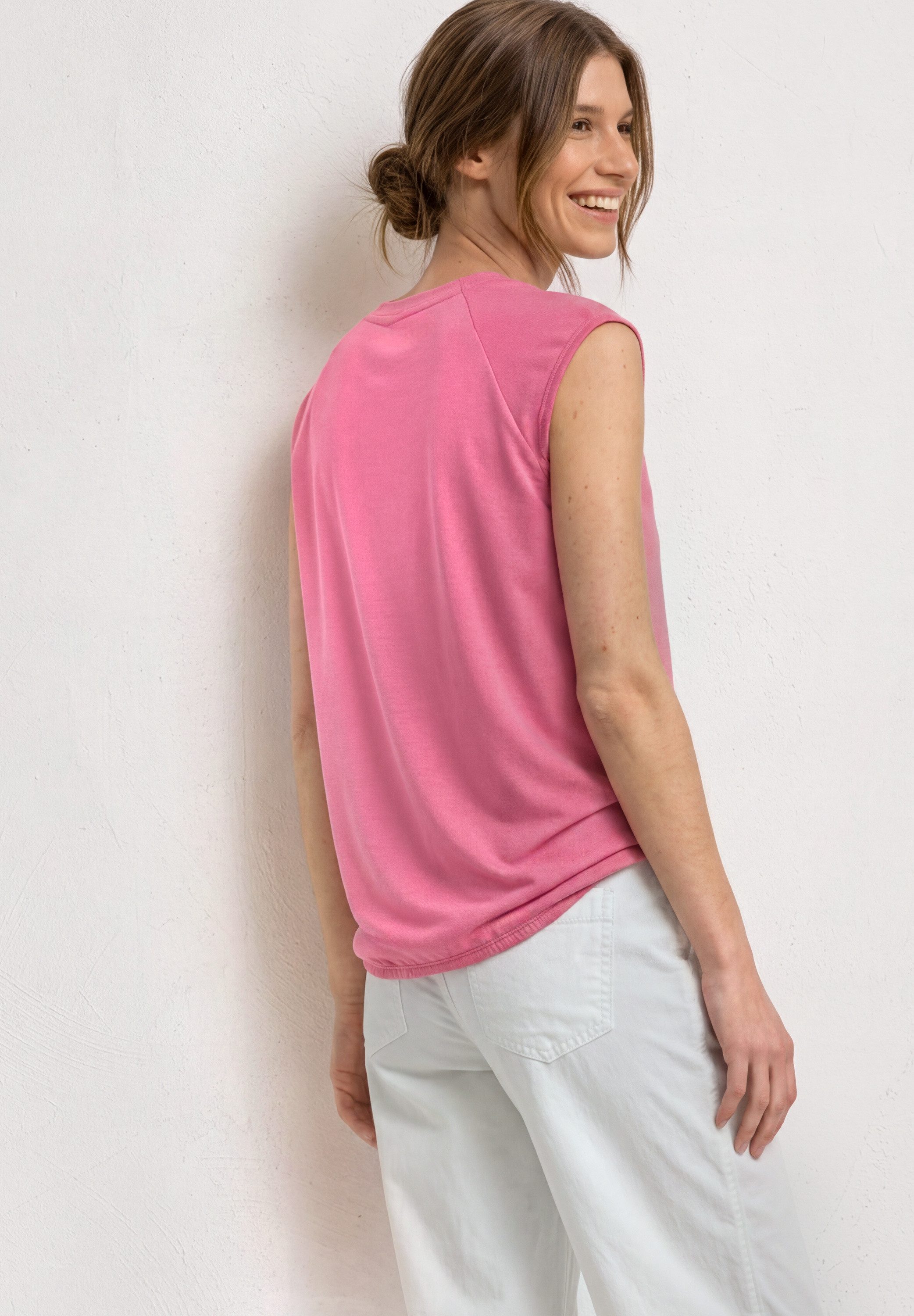 STREET ONE Shirttop Sommershirt mit Elastiksaum – Bild 2 von 5
