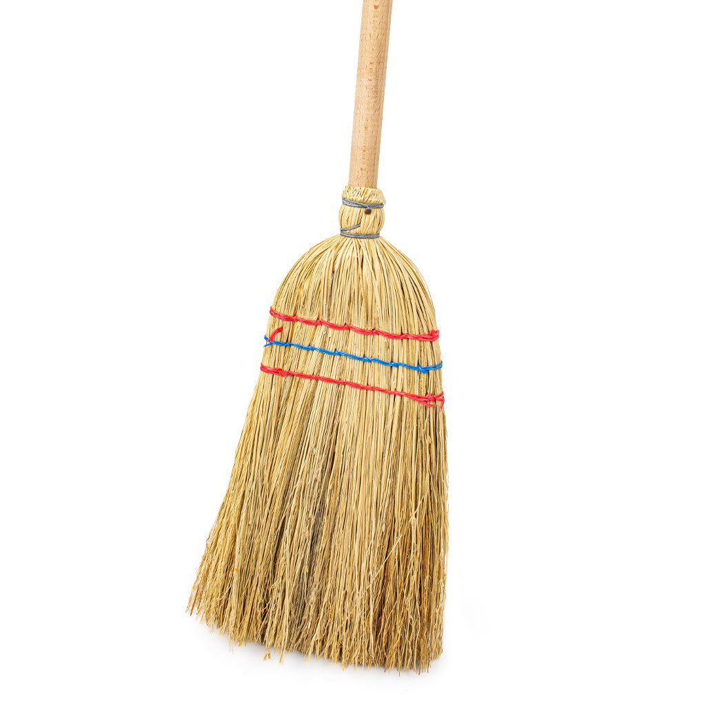 Prima-Online Staubbesen Strohbesen 100cm Sorghumbesen Saalbesen Besen Naturstroh Kehrbesen (1-St) – Bild 4 von 5