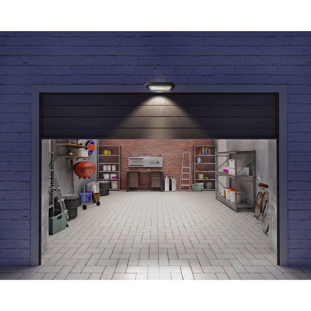 Sygonix LED Flutlichtstrahler Sygonix SY-5995284 LED-Außenstrahler mit Bewegungsmelder EEK: C (A -