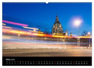 CALVENDO Wandkalender Hannover im Abendlicht 2023 (Premium, hochwertiger DIN A2 Wandkalender 2023, Kunstdruck in Hochglanz)