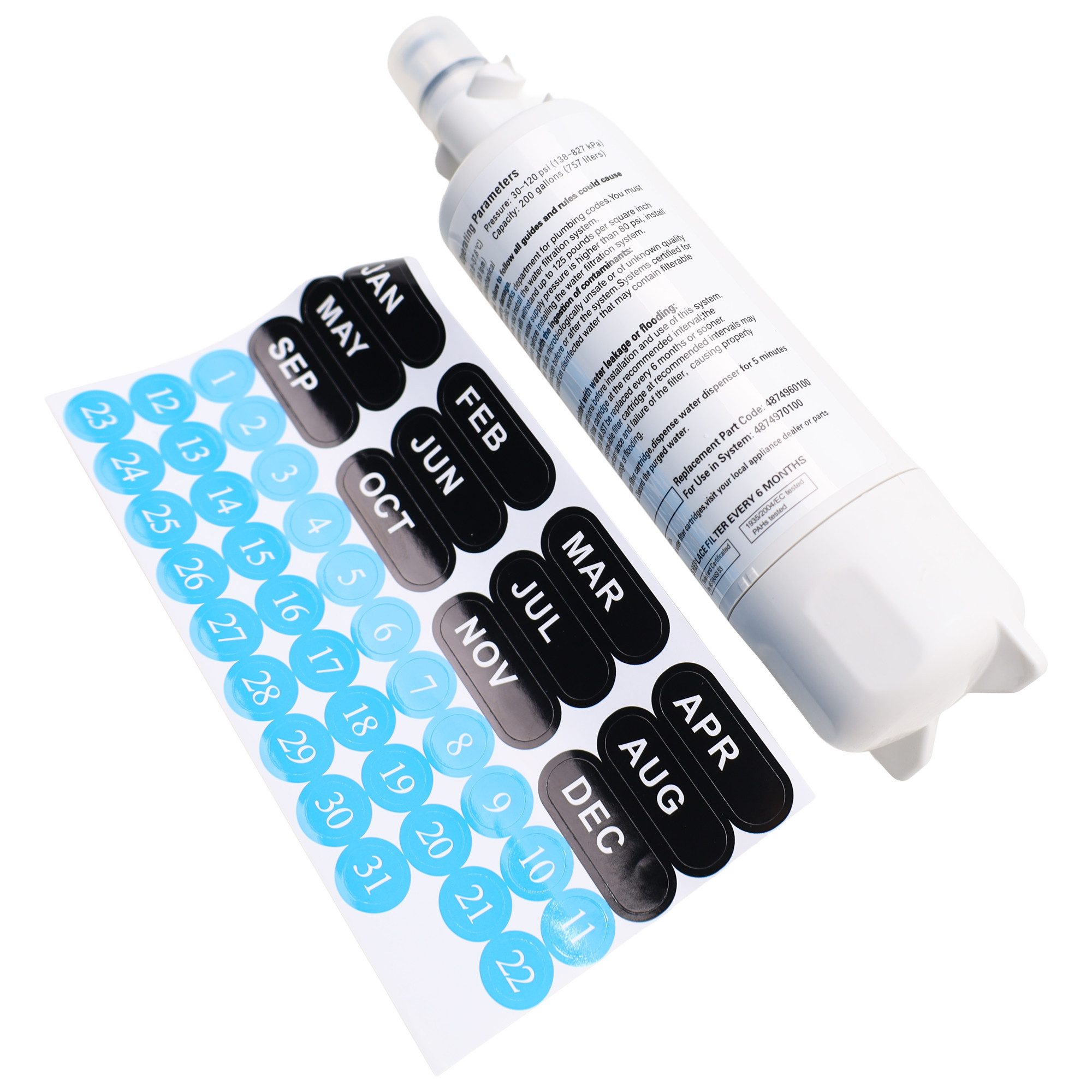 BEKO Wasserfilter Filter intern 4874960100, für Kühlschrank SideBySide