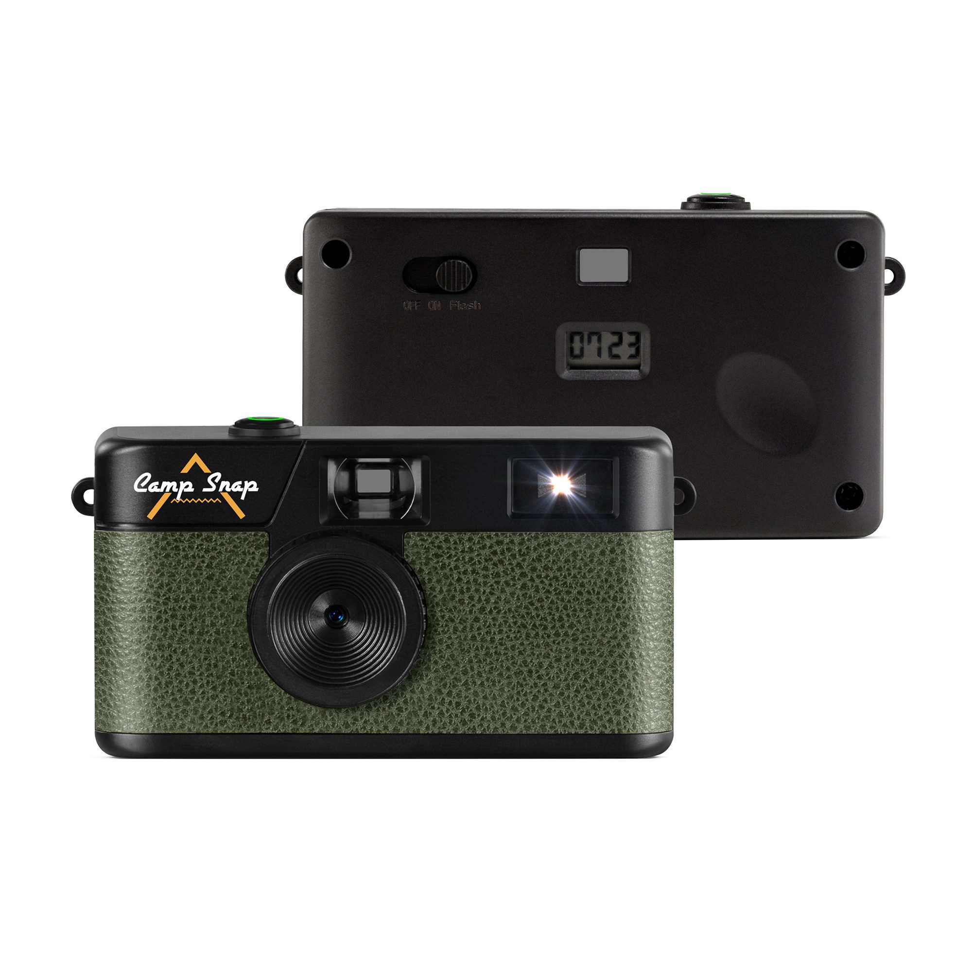 Camp Snap CS-V105 Retro-Digitalkamera im Vintage-Look, ohne Display, Kompaktkamera (8 MP, inkl. Kamera inkl. USB-C-Kabel, Bedienungsanleitung, Verpackung, 8 MP, USB-C, SD-Slot, mit Vintage-Fotoeffekten)