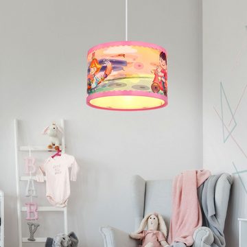 etc-shop Dekolicht, LED Kinder Decken Pendel Leuchte rosa blau Spiel Zimmer Beleuchtung