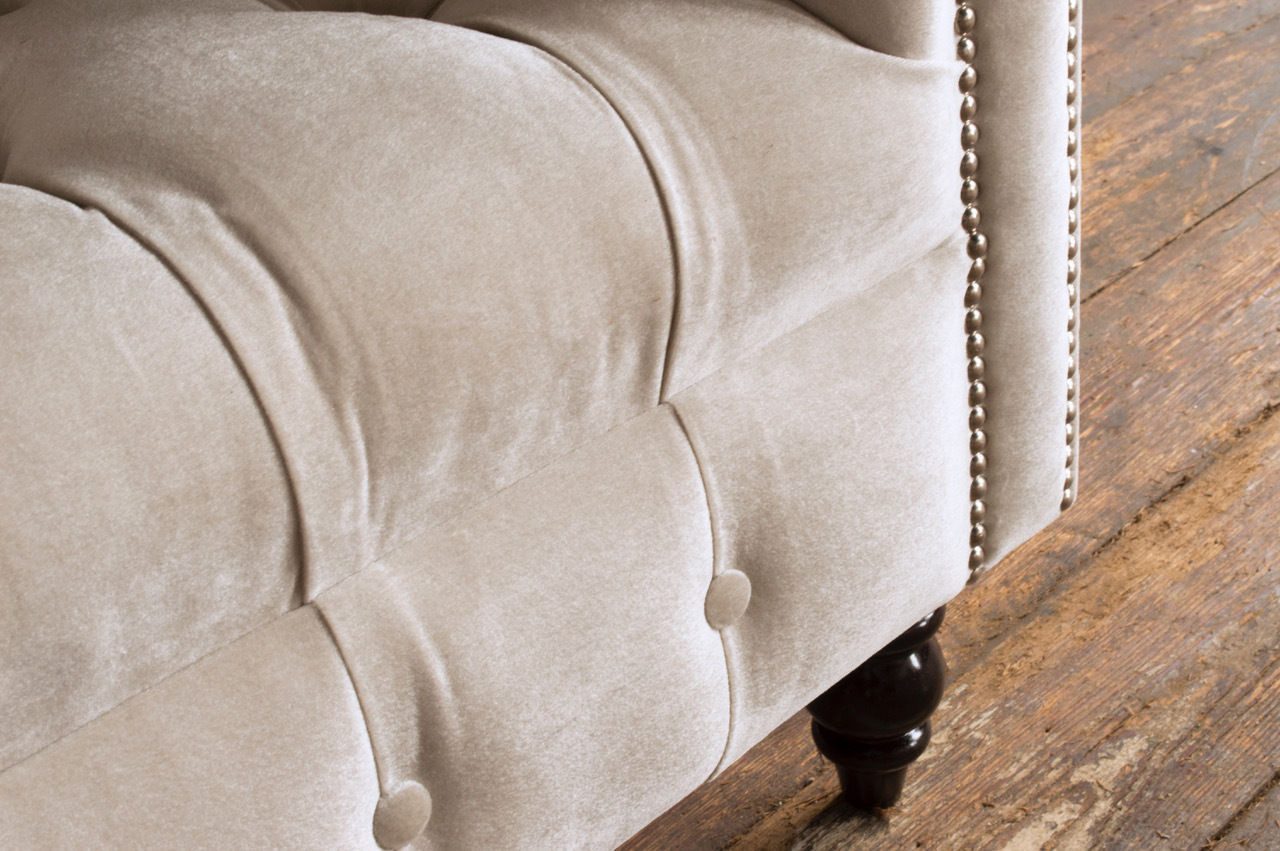 Xlmoebel Chesterfield-Sessel Chesterfield Sessel mit hochwertigem Textilbezug und Polsterung (Chesterfield Sessel - 1100), Hergestellt in Europa