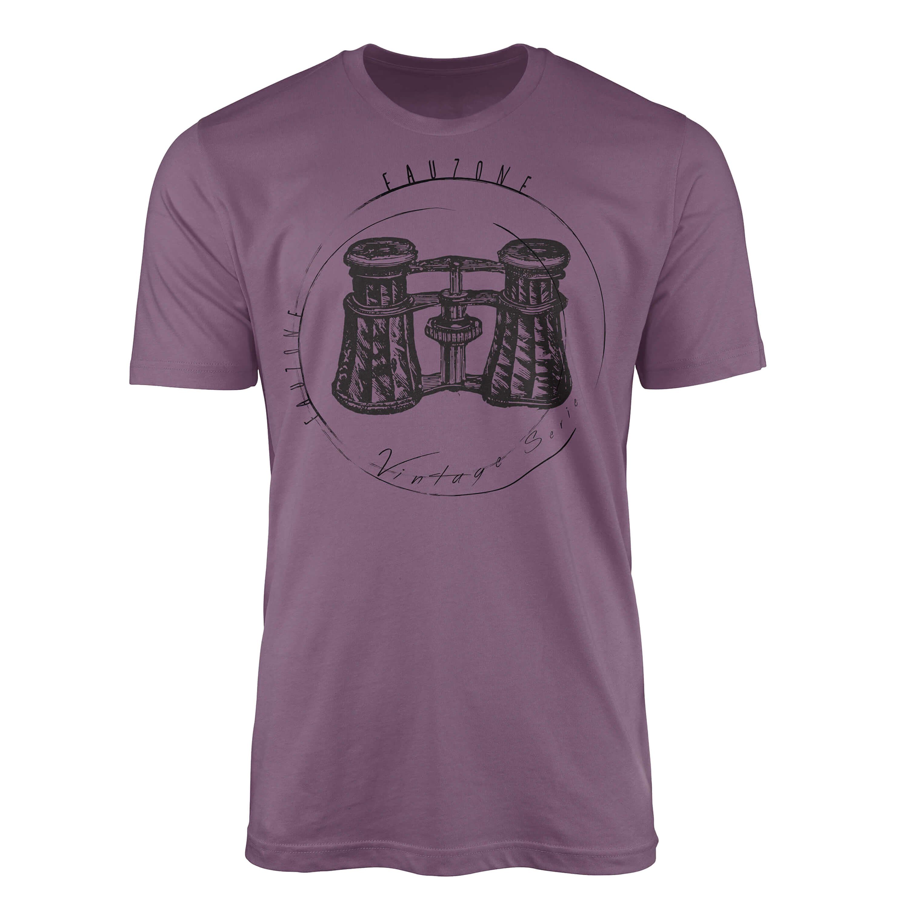 Sinus Art T-Shirt Vintage Herren T-Shirt Fernglas Shiraz
