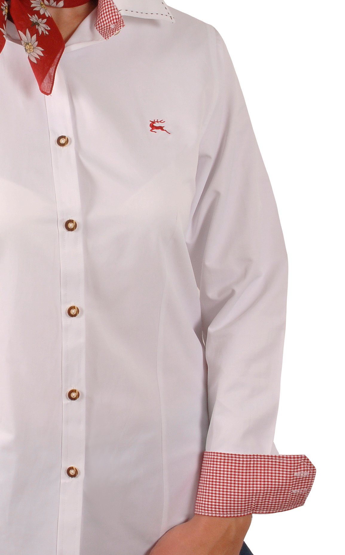 Moschen-Bayern Trachtenbluse Trachtenbluse Damen Bluse Damenbluse Langarm H günstig online kaufen