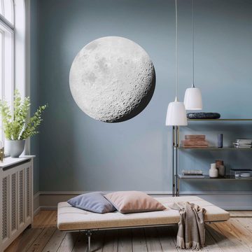 Komar Vliestapete Luna, 125x125 cm (Breite x Höhe), rund und selbstklebend