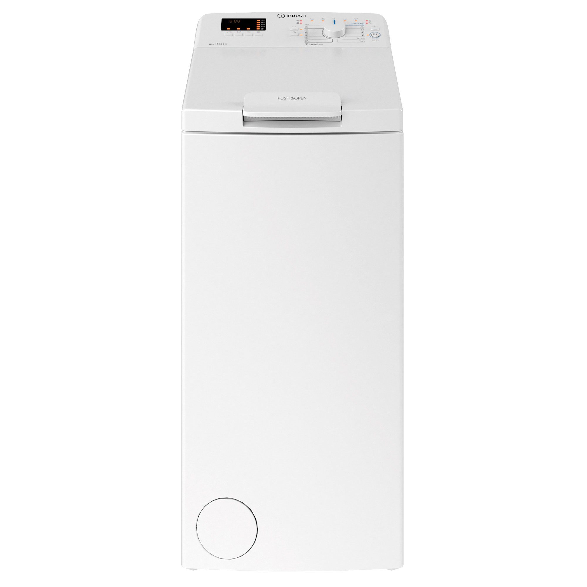 Indesit Waschmaschine Energie Kaltwäsche-Option spart BTW Energy 6 Toplader kg, (EU), 1200 U/min, Die Saver: N D61253