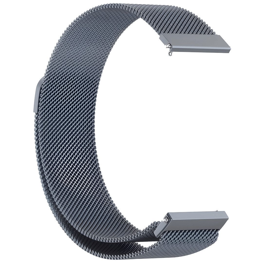 SmartUP Smartwatch-Armband 18mm / 20mm / 22mm Stegbreite Metall Milanese Edelstahl Ersatzband, für Smartwatch und klassische Uhr