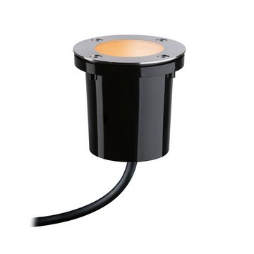 Paulmann LED Einbauleuchte Plug & Shine Bodeneinbauleuchte Goldlicht Einzelspot IP65 4,6W Schwarz, LED fest integriert, Warmweiß, Smart Home Zigbee 3.0, Insektenfreundlich, Tunable Warmwhite