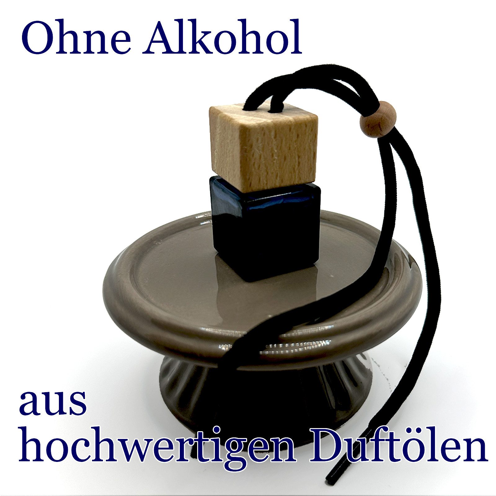 WonderWax Raumduft WonderWax® Auto Duft Quadrat Schwarz braun 8 ml, (Pfirsich & Pistaziencreme), Duftrichtung: Pfirsich und Pistaziencreme