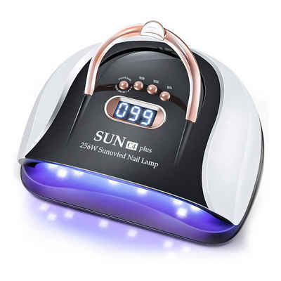World of Nails-Design Lichthärtungsgerät LED UV Dual Lichthärtungsgerät, UV-Lampe, Nagellampe SUN C4 Plus 256W, zum Aushärten von UV- und LED-Gel