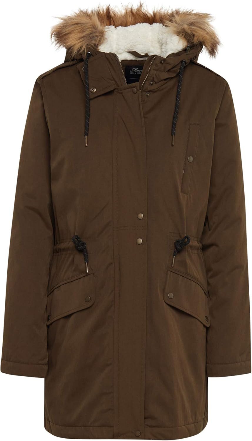 Mavi Parka Forest Green Coat mit Kapuze